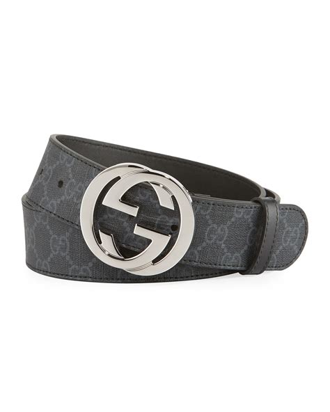 Gucci GG Supreme Belt With G Buckle Neiman Marcus