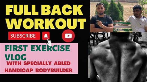 Back Workout With Specially Abled Handicap Bodybuilder THE