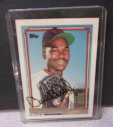 Autographed Arthur Rhodes 1992 Topps Baseball Card 771 EBay