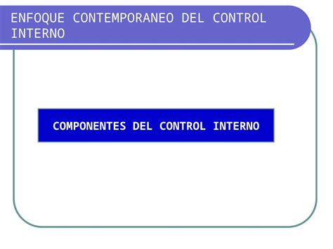 Pptx Componentes De Control Interno Dokumen Tips