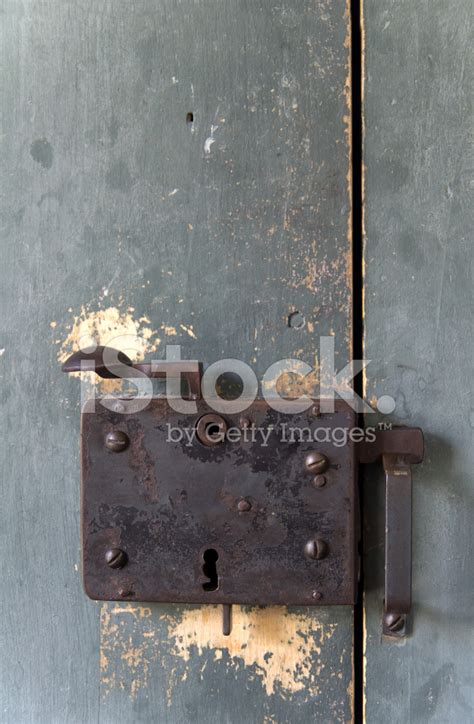 Antique Door Locking Latch Stock Photo Royalty Free Freeimages