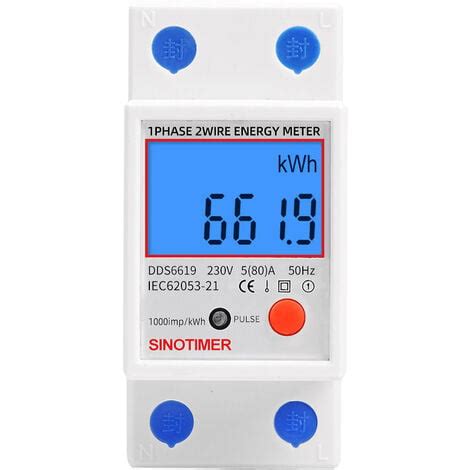 Sous compteur électrique monophasé certifié MID 45A max modulaire