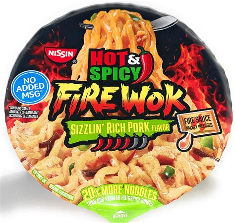 Snapklik Nissin Fire Wok Stir Fry Sizzlin Rich Pork Asian Noodles