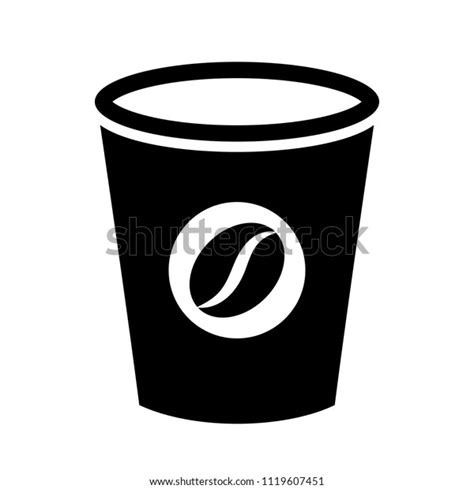 Coffee Paper Cup Vector Icon Isolated Stock Vector Royalty Free