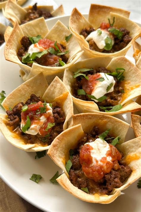 Taco Cups With Tortillas