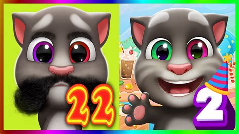 My Talking Tom 22 Vs My Talking Tom 2 Android Gameplay New Update 35