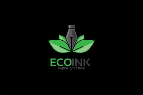 Eco Ink Logo Creative Logo Templates Creative Market