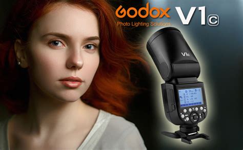 Amazon Godox V1 C Round Head Camera Flash Speedlite With Godox AK