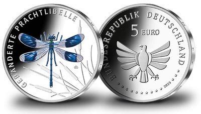 Deutschland 5 Euro 1x 2023 J Wunderwelt Insekten 5 9 Gebänderte