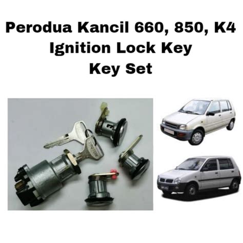 Perodua Kancil K Key Set Kunci Kereta Pintu Ignition Lock