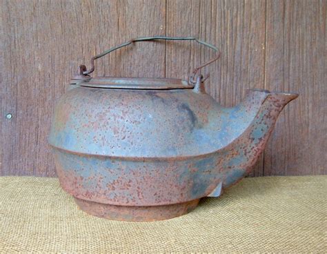 Cast Iron Coffee Pot Vintage Nashville P&B Iron Kettle