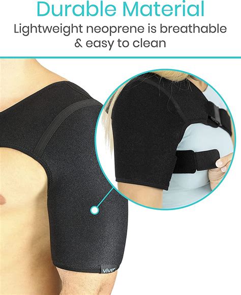 Vive Shoulder Brace Rotator Cuff Compression Support Men Women Left