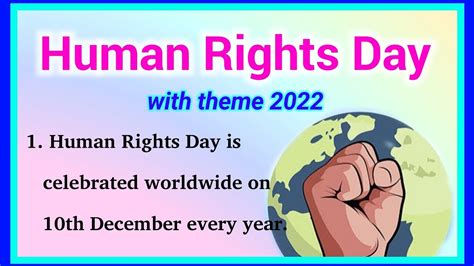 Lines On Human Rights Day In English Human Rights Day Theme