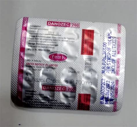 Danazol Danozec 200mg Capsule 3 Strips Of 10 Capsules At Best Price In