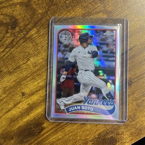 Juan Soto 2024 Topps Chrome 35th Anniversary 89CB 9 Refractor New York