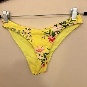 TiniBikini Swim Nwt Tinibikini Yellow Floral Swim Bikini Bottom