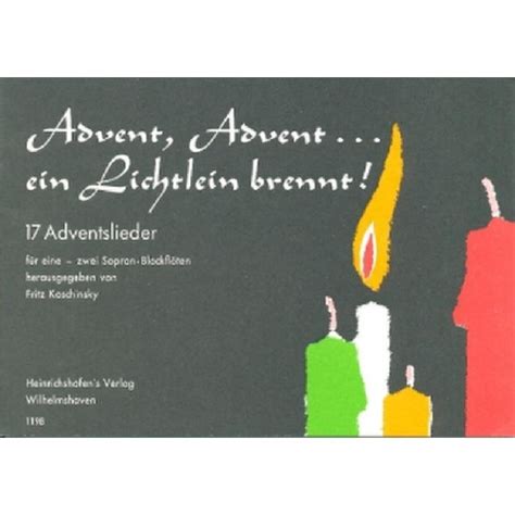 Onlineshop Advent Advent Ein Lichtlein Brennt B Ware