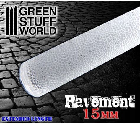 Green Stuff World Gsw 1627 Rolling Pin Pavement 15Mm Wałek Do Odcis