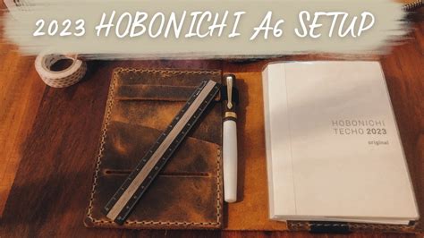 2023 HOBONICHI TECHO A6 SETUP DEUTSCH Content Planung Und