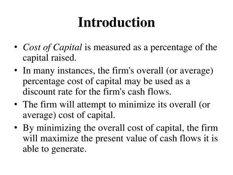 Chapter 9 Cost Of Capital Ppt Download