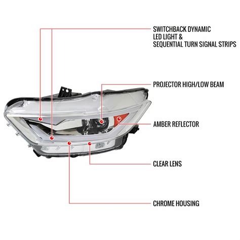 Ford Mustang Hid Model Led Drl Switchback Sequential