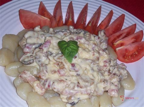 Gnocchi se slaninou a žampiony Vaření cz