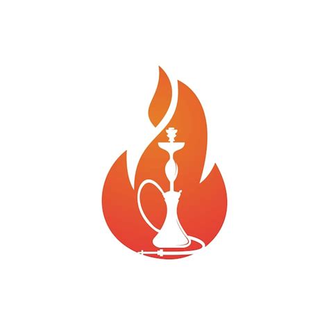 Premium Vector Hookah Fire Vector Logo Design