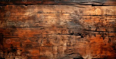 Old rotten wood texture, dark natural background - AI generated image