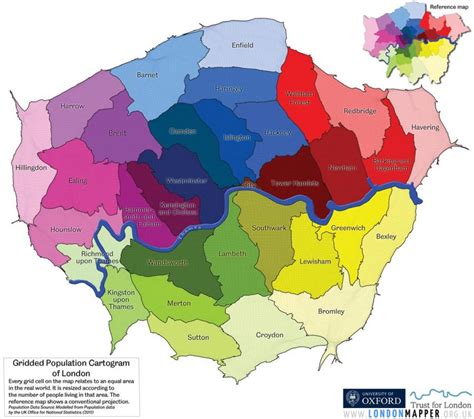 Londen Gebied Kaart Kaart Van De Omgeving Van Londen Engeland