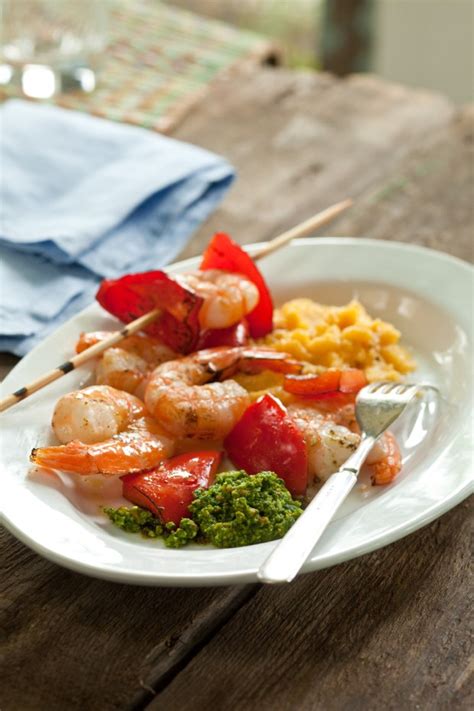 Grilled Shrimp And Bell Peppers Recipe Spry Living