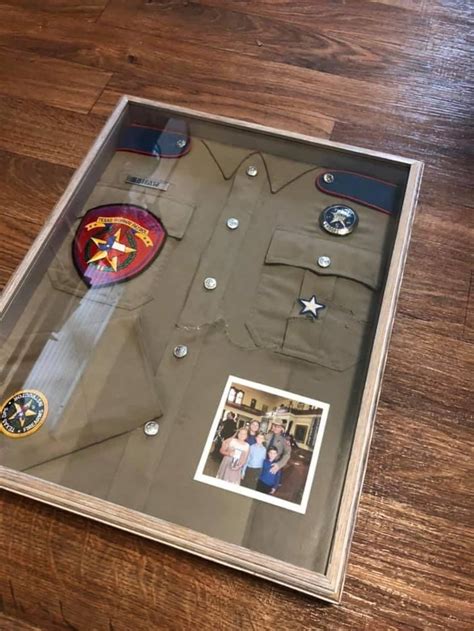 Custom Law Enforcement Uniform Display Police Shadow Box State