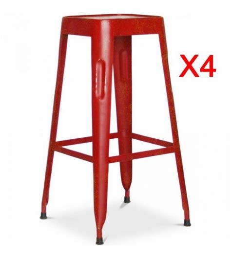 Tabouret De Bar Industriel Vintage Emberizaone Fr