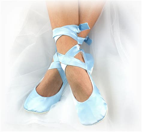 Wedding Ballet Slippers Light Blue Something Blue Ballet Flats Shoes