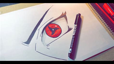 How To Draw Itachi S Mangekyou Sharingan Easy Step By Step Tutorial