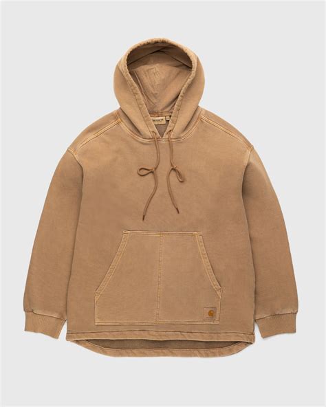 Carhartt Wip Arling Hoodie Garment Dyed Tamarind Highsnobiety Shop