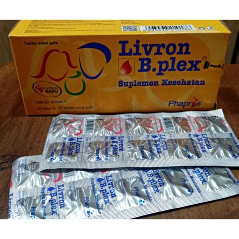 Jual Livron B Plex Strip Isi 10 Tablet Vitamin Dan Mineral Vitamin