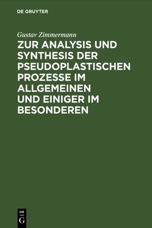 PDF Zur Analysis Und Synthesis Der Pseudoplastischen Prozesse Im