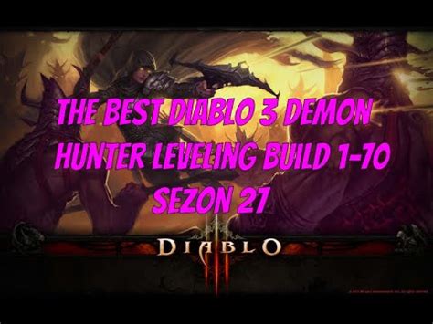 Diablo Sezon Demon Hunter Leveling Build Youtube