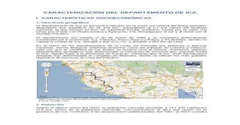 CaracterizaciÓn De La RegiÓn Ica Banco Central De · Pdf Fileel