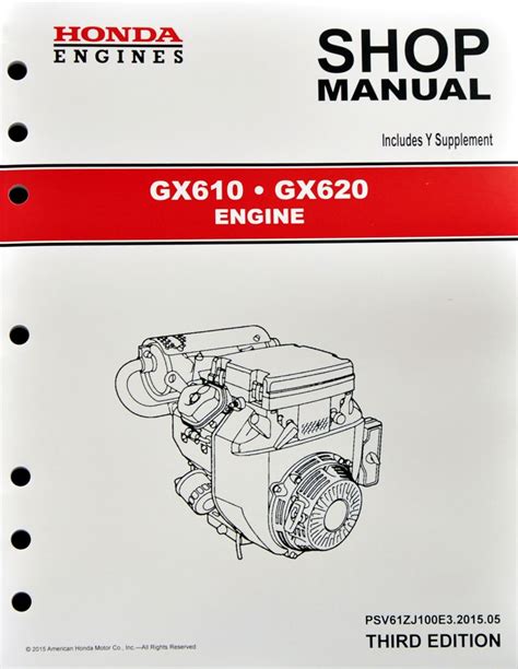 Honda GX610 GX620 K0 Engine Service Repair Shop Manual EBay