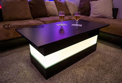 Mirage LED Lighted Coffee Table - Perfect for Lounges and Nightclubs!