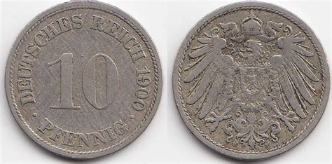 Kaiserreich Pfennig F Gro Er Adler Kupfer Nickel Knapp Sehr