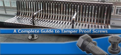 A Complete Guide to Tamper Proof Screws | Fastenright Ltd