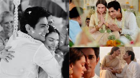 Aditi Rao Hydari Siddharth Gets Married In Intimate Ceremony See