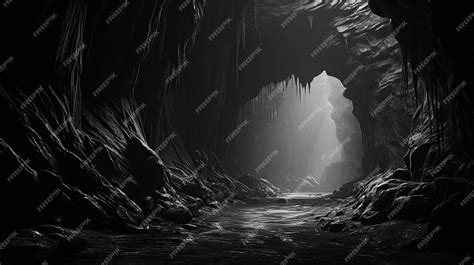 Premium AI Image | cave landscape HD wallpaper photographic image