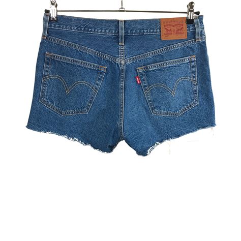 Womens Levis Denim Shorts Size 38 Blue Emmy