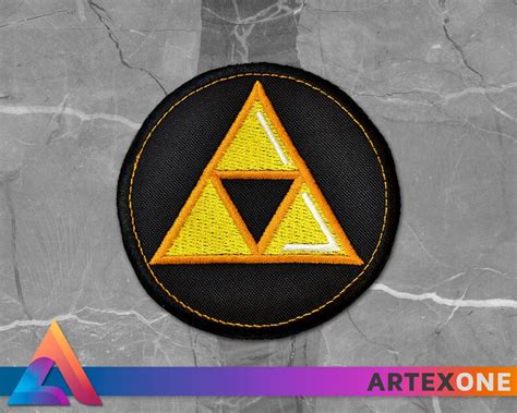 The Legend Of Zelda Triforce Emblem Iron On Embroidered Patch Etsy