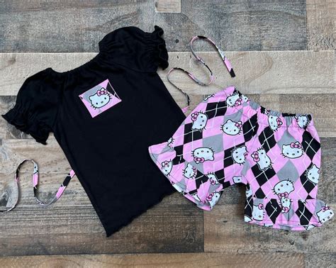 Hello Kitty Summer Outfit | Hello Kitty Clothing For Little Girls