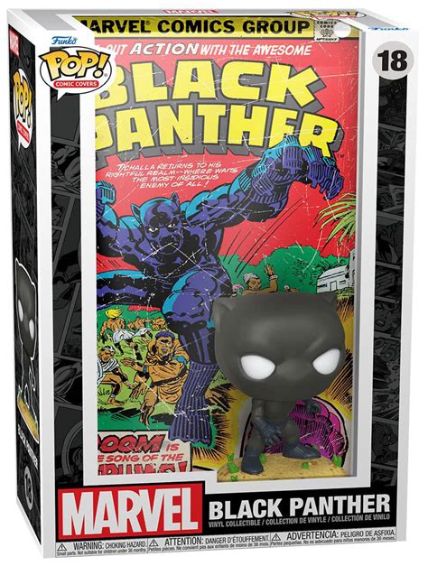 Figurine Pop Marvel Comics Pas Cher Black Panther Comic Cover