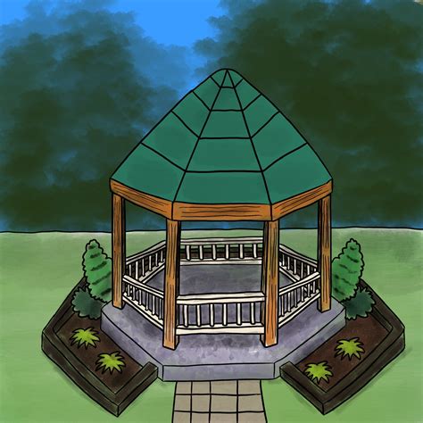 Gazebo Drawing by BlueHairedArtist on DeviantArt